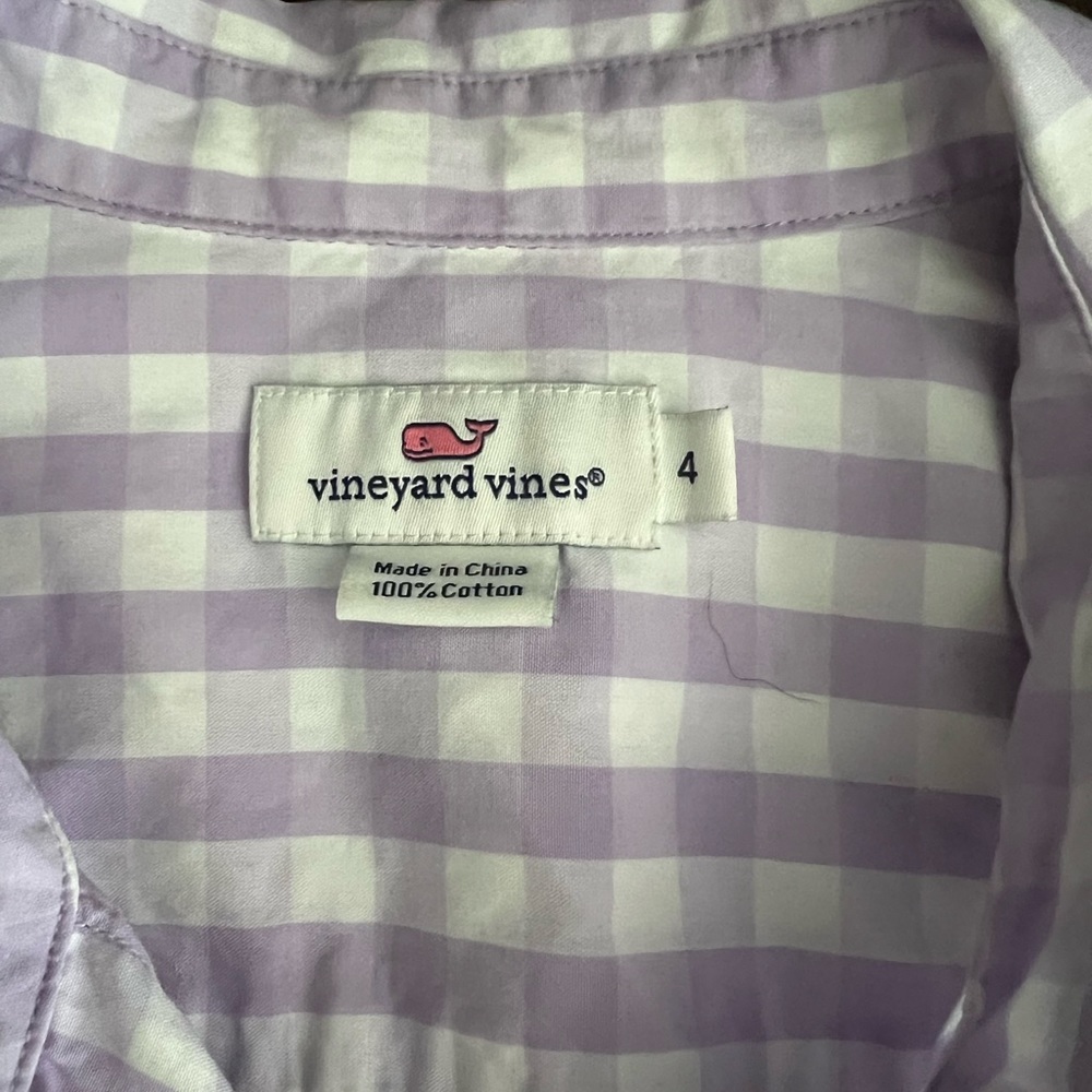 Vineyard Vines size 4 button down blouse - Picture 2 of 3